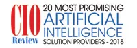 CIOReview graphic naming Cognixion among its 20 most promising artificial-intelligence solution providers