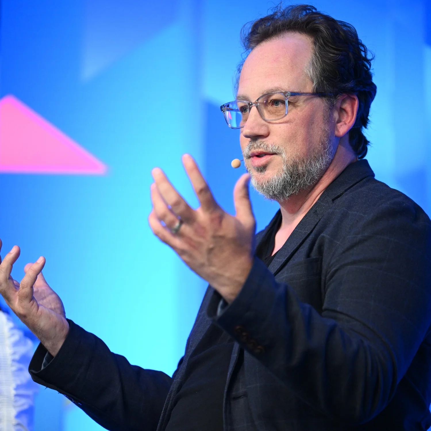 Andreas Forsland speaking onstage at the Aspen Ideas Festival
